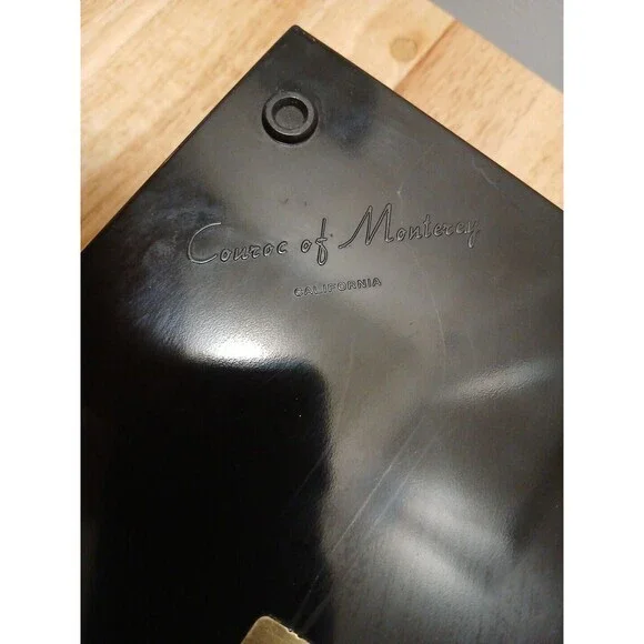 Couroc's‎ New Chest Couroc of Monterey California Box Decor Black Hinged Jewelry - Picture 10 of 12